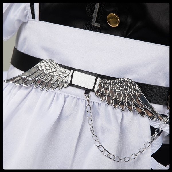 画像10: 【25％OFF】バーチャルYouTuber Vtuber 叶 メイド服 新衣装 コスプレ衣装 (10)