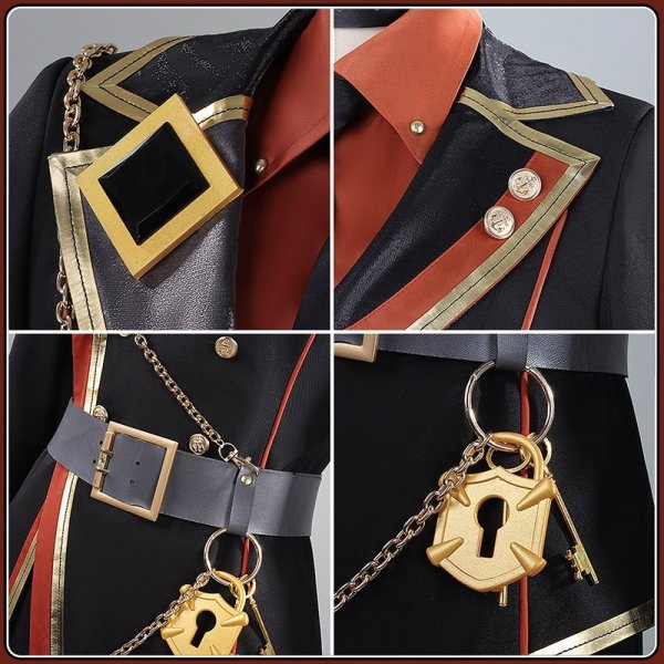 画像12: 【25％OFF】あんスタ風 Graceful Punishment 伏見 乱 影片 朔間 瀬名 コスプレ衣装 (12)