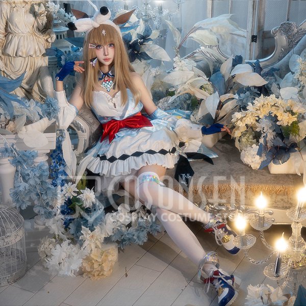 画像2: 【25％OFF】ウマ娘プリティーダービー ア一モンドアイ 勝負服 コスプレ衣装 (2)