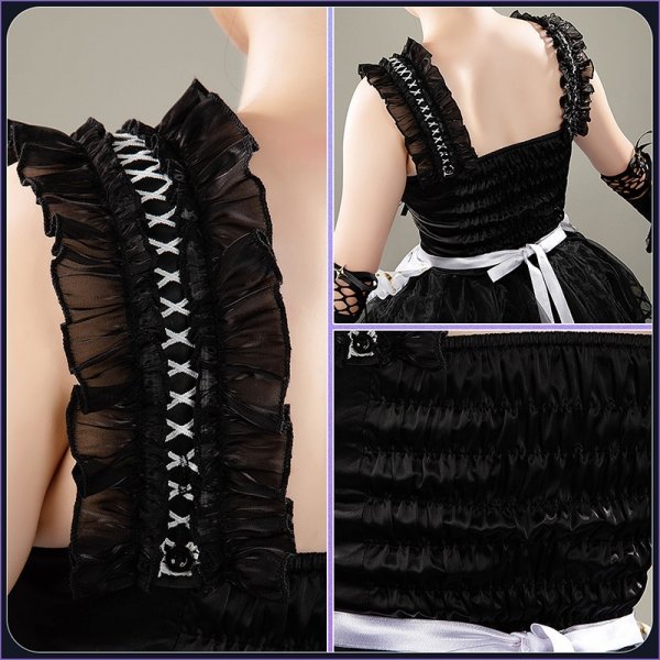 画像15: バーチャル YouTuber Vtuber 星川サラ ゴスロリ風 新衣装 コスプレ衣装 (15)