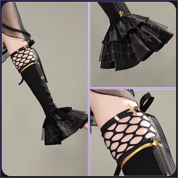 画像10: バーチャル YouTuber Vtuber 星川サラ ゴスロリ風 新衣装 コスプレ衣装 (10)