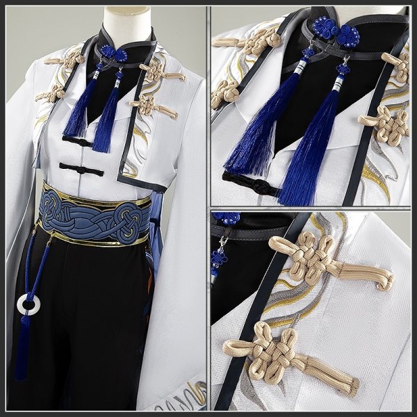 画像6: アークナイツ 2025音律聯覚 玉釉の氷紋 ズオ・ラウ Zuo Le コスプレ衣装 (6)