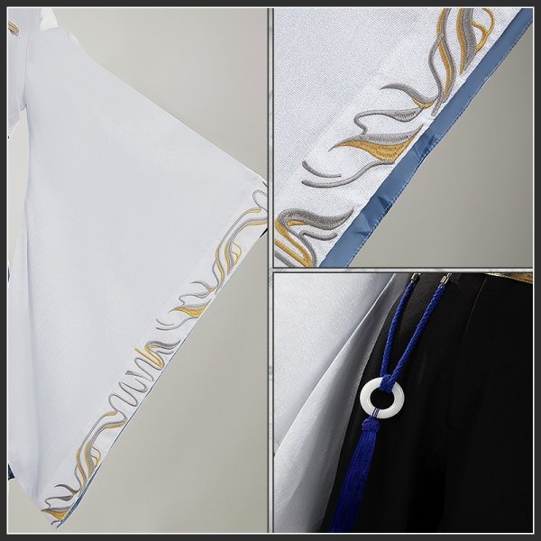 画像9: アークナイツ 2025音律聯覚 玉釉の氷紋 ズオ・ラウ Zuo Le コスプレ衣装 (9)