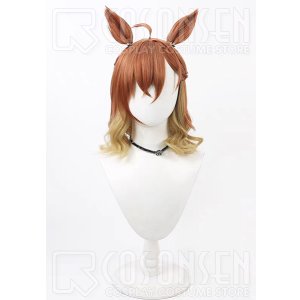 画像: ウマ娘プリティーダービー ジャングルポケット 勝負服 コスプレウィッグ 耳付き