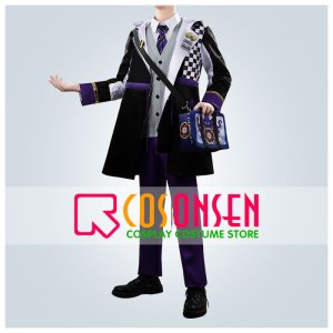 画像: 【25%OFF】ツイステ風 ボードゲーム部 クラブ・ウェア アズール コスプレ衣装(バッグ付き)