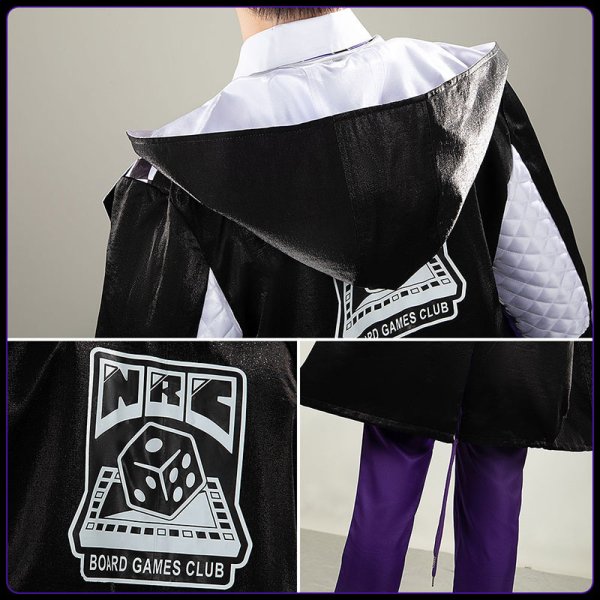 画像8: 【25％OFF】ツイステ風 ボードゲーム部 クラブ・ウェア アズール コスプレ衣装(バッグ付き) (8)