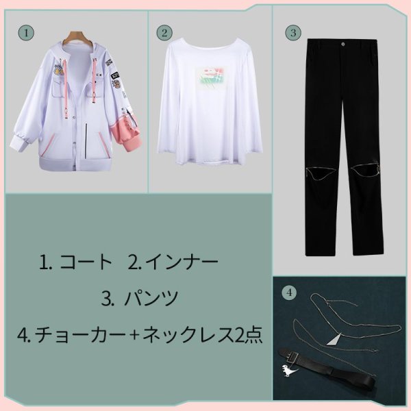 画像11: 【25％OFF】バーチャルYouTuber Vtuber 赤城ウェン 新衣装 コスプレ衣装 (11)