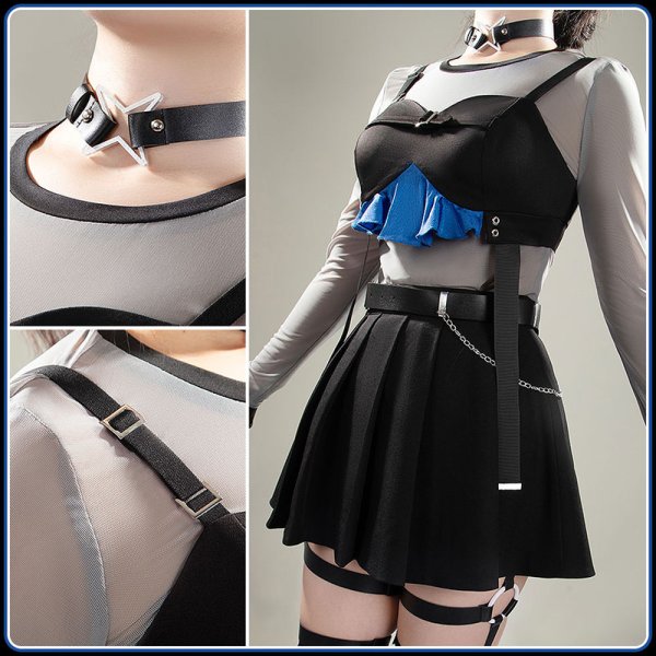 画像8: 【25%OFF】バーチャルYouTuber Vtuber 栞葉るり ULTRA C MV衣装 コスプレ衣装 (8)