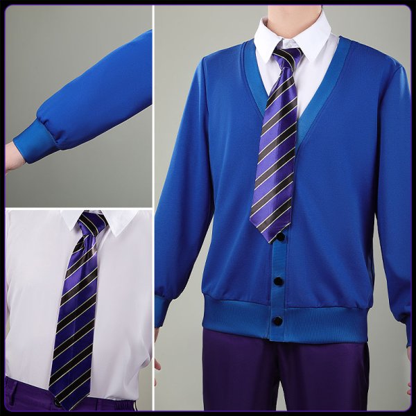 画像9: 【25％OFF】ツイステ風 ボードゲーム部 クラブ・ウェア イデア コスプレ衣装(バッグ付き) (9)