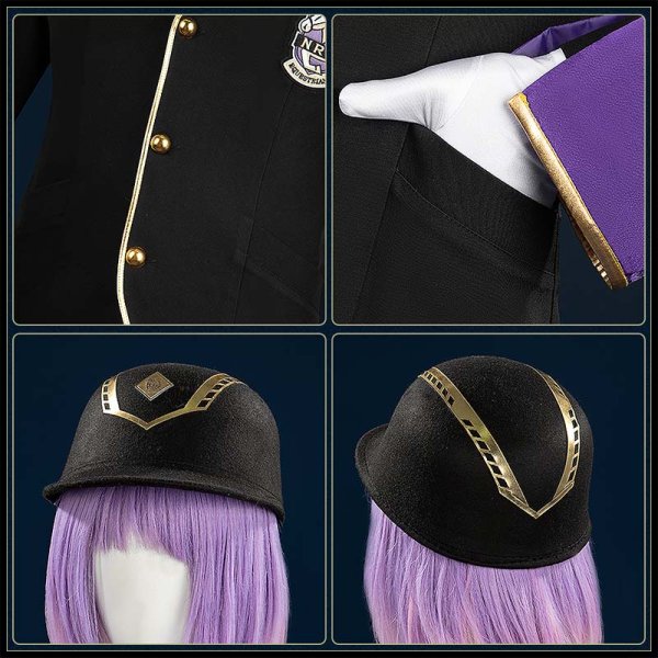 画像8: 【25％OFF】ツイステ風 馬術部 クラブ・ウェア シルバー リドル コスプレ衣装 (8)