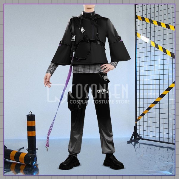 画像2: 【25％OFF】バーチャルYouTuber Vtuber ローレン 4周年新衣装 コスプレ衣装 黒バージョン (2)