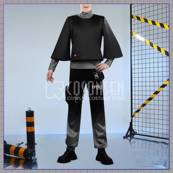 画像4: 【25％OFF】バーチャルYouTuber Vtuber ローレン 4周年新衣装 コスプレ衣装 黒バージョン (4)