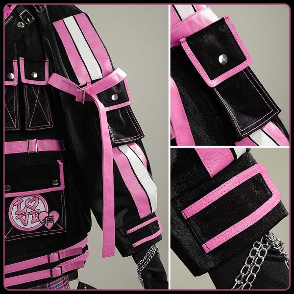 画像8: 【25％OFF】バーチャルYouTuber Vtuber 魔界ノりりむ 宇宙コンセプト新衣装 コスプレ衣装 (8)