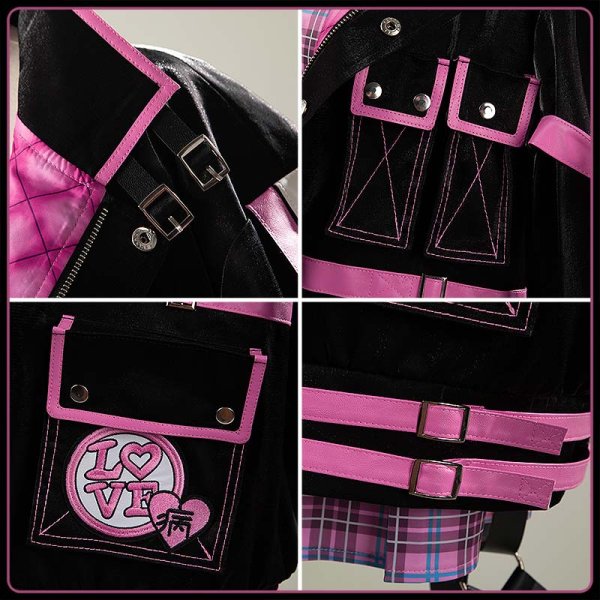 画像7: 【25％OFF】バーチャルYouTuber Vtuber 魔界ノりりむ 宇宙コンセプト新衣装 コスプレ衣装 (7)