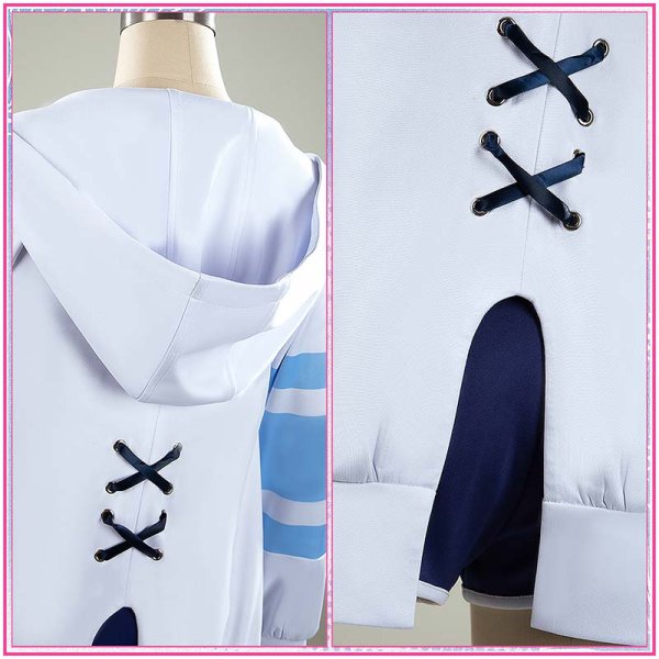 画像7: 【25％OFF】ウマ娘 プリティーダービー 夏凪ネイビードロップ シュヴァルグラン 水着 コスプレ衣装 (7)