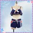画像4: 【25％OFF】ウマ娘 プリティーダービー 夏凪ネイビードロップ シュヴァルグラン 水着 コスプレ衣装 (4)