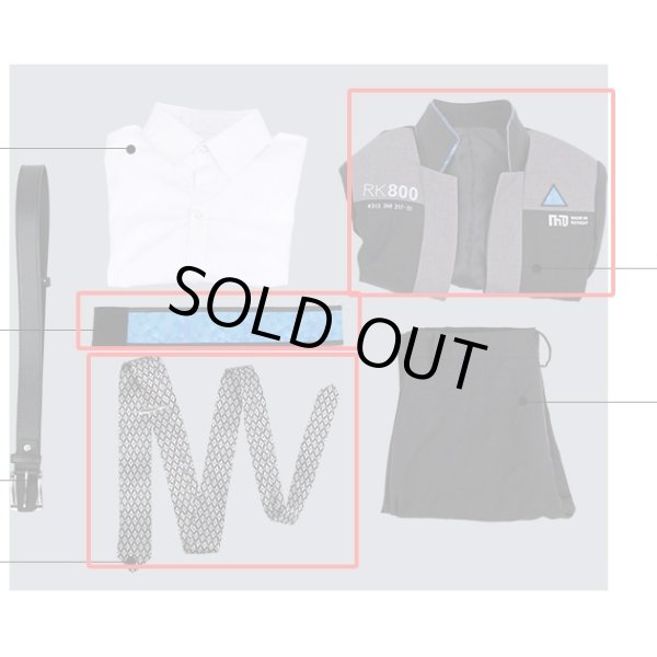 画像2: デトロイト ビカム ヒューマン Detroit Become Human コナー Connor コスプレ衣装 ジャケット、ネクタイ、腕章のみ バラ売り (2)