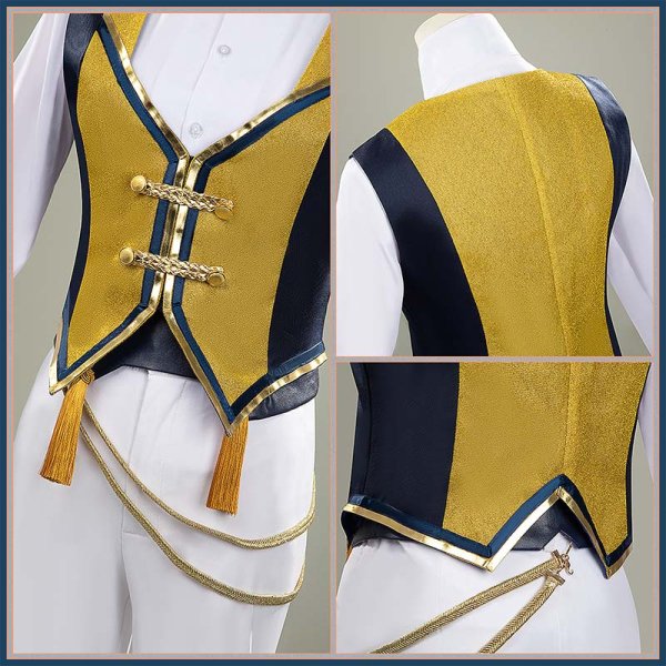 画像8: 【25％OFF】バーチャルYouTuber Vtuber 伏見ガク SYMPHONIA 5周年ライブ衣装 コスプレ衣装 (8)