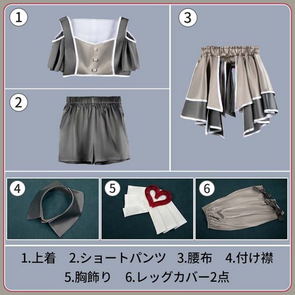 画像11: 【25％OFF】ウマ娘プリティーダービー 「めにしゅき ラッシュっしゅ！」 4周年ライブ衣装 コスプレ衣装 グレーバージョン (11)