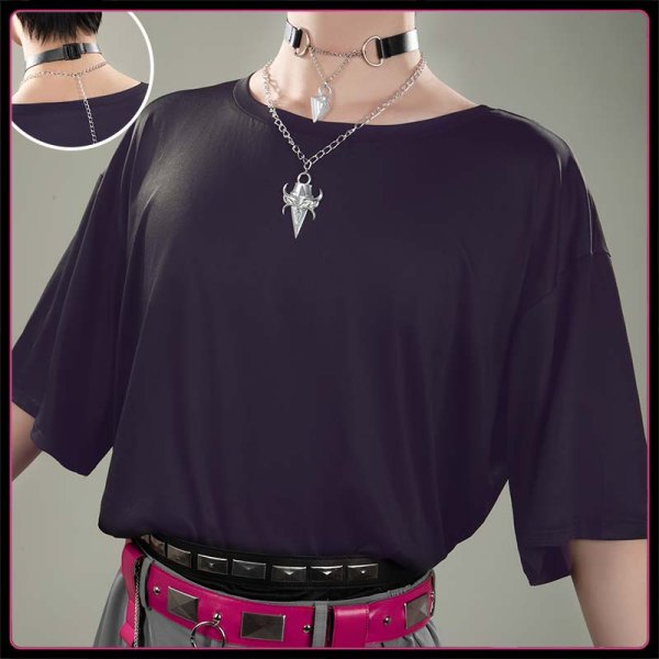 画像10: 【25％OFF】バーチャルYouTuber Vtuber 渡会ひばり 悪魔退治風 新衣装 コスプレ衣装 (10)