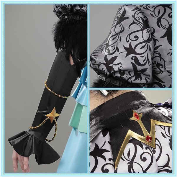 画像6: ウマ娘プリティーダービー [氷結晶の静域] アドマイヤグルーヴ 勝負服 コスプレ衣装 (6)