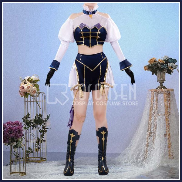 画像4: 【25％OFF】バーチャルYouTuber Vtuber 竜胆尊 7th Anniversary live OVER TURE 共通衣装 コスプレ衣装 (4)