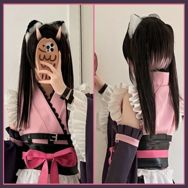 画像7: 【25％OFF&35-45日間発送予定】超かぐや姫! 駒沢乃依 コスプレ衣装（耳、尻尾なし） (7)