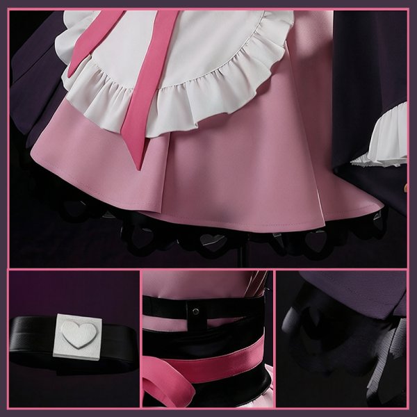 画像6: 【25％OFF&35-45日間発送予定】超かぐや姫! 駒沢乃依 コスプレ衣装（耳、尻尾なし） (6)