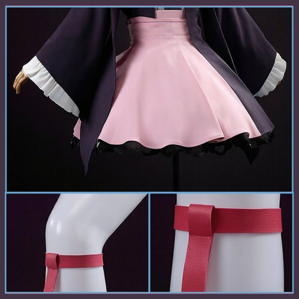 画像9: 【25％OFF&35-45日間発送予定】超かぐや姫! 駒沢乃依 コスプレ衣装（耳、尻尾なし） (9)