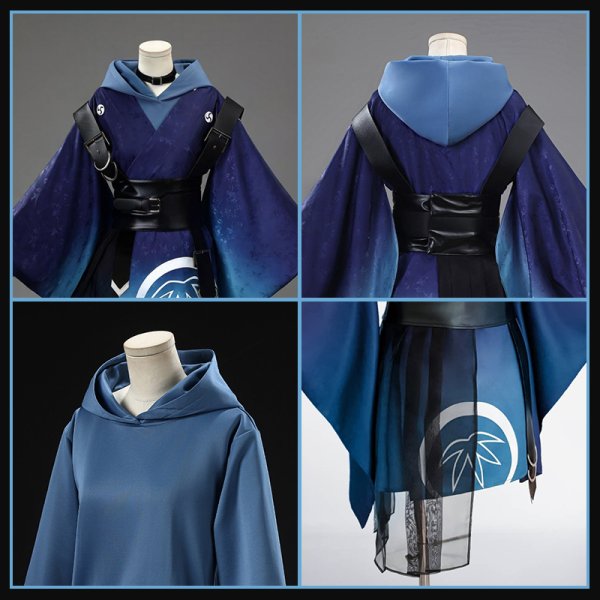 画像4: 【25％OFF&35-45日間発送予定】超かぐや姫! 酒寄彩葉 コスプレ衣装（耳、尻尾なし） (4)