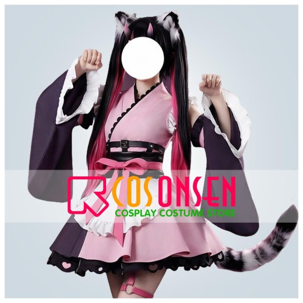 画像1: 【25％OFF&35-45日間発送予定】超かぐや姫! 駒沢乃依 コスプレ衣装（耳、尻尾なし） (1)