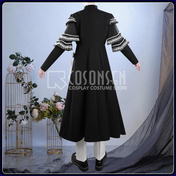 画像3: 【25%OFF】バーチャルYouTuber Vtuber ミラン Gothic Night グッズ衣装 コスプレ衣装 (3)