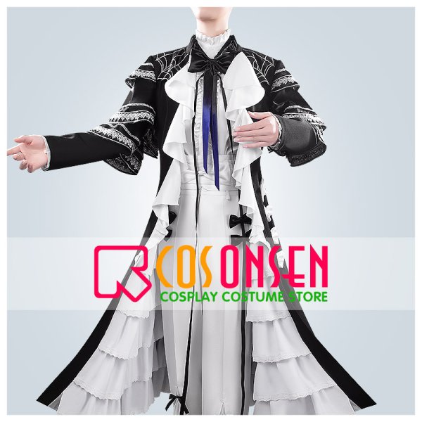 画像1: 【25%OFF】バーチャルYouTuber Vtuber ミラン Gothic Night グッズ衣装 コスプレ衣装 (1)