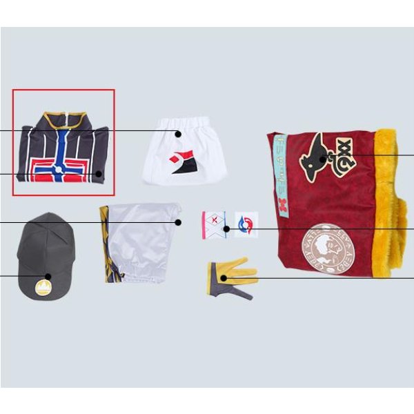 画像2: ポケモン ソード・シールド ポケモン剣盾 ダンデ コスプレ衣装 シャツのみ バラ売り (2)