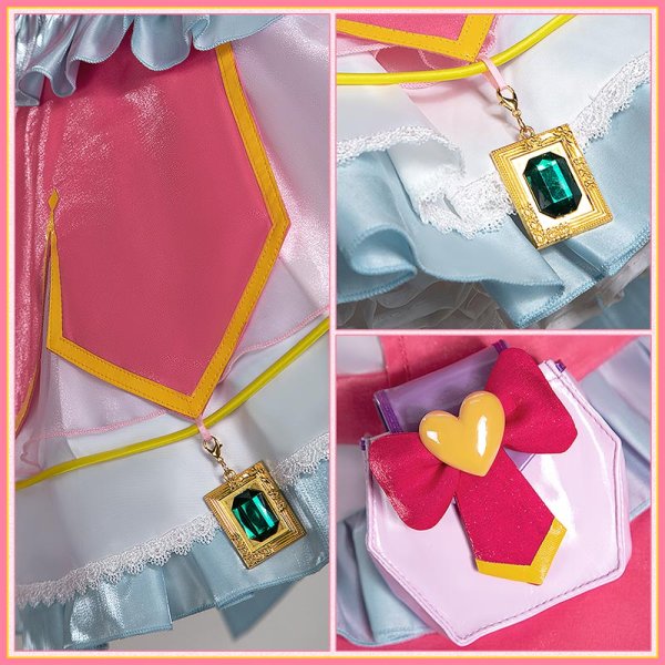 名探偵プリキュア キュアミスティック コスプレ衣装 女性Lサイズ フルセット 名探偵プリキュア！ キュアミスティック コスプレ衣装