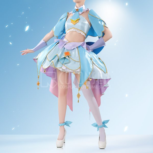 名探偵プリキュア キュアエクレール風 コスプレ衣装 名探偵プリキュア！ キュアエクレール コスプレ衣装