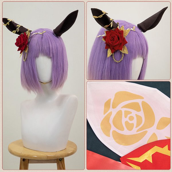 画像10: 【25％OFF】ウマ娘 プリティーダービー ローズキングダム 勝負服 コスプレ衣装 (10)