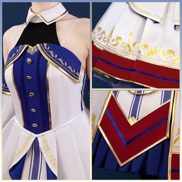 画像7: 【25％OFF】ウマ娘 プリティーダービー ヴィクトワールピサ 勝負服 コスプレ衣装 (7)