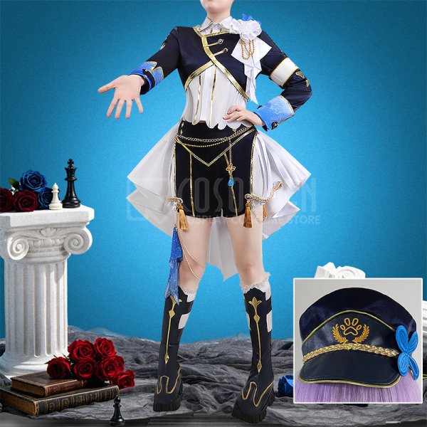 画像2: 【25%OFF】バーチャルYouTuber VTuber 栞葉るり CONCERTO 8周年 ライブ衣装 コスプレ衣装 (2)