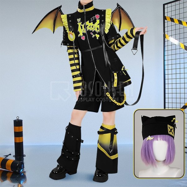 画像2: 【25％OFF】バーチャルYouTuber Vtuber 卯月 Devilish Nightmare グッズ衣装 コスプレ衣装 (2)