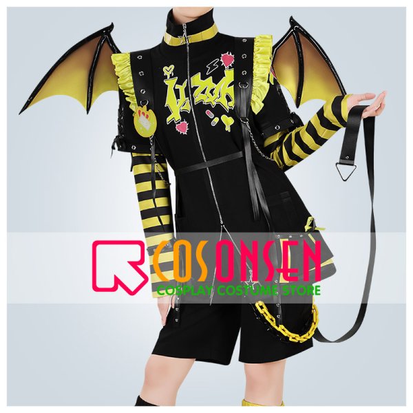 画像1: 【25％OFF】バーチャルYouTuber Vtuber 卯月 Devilish Nightmare グッズ衣装 コスプレ衣装 (1)