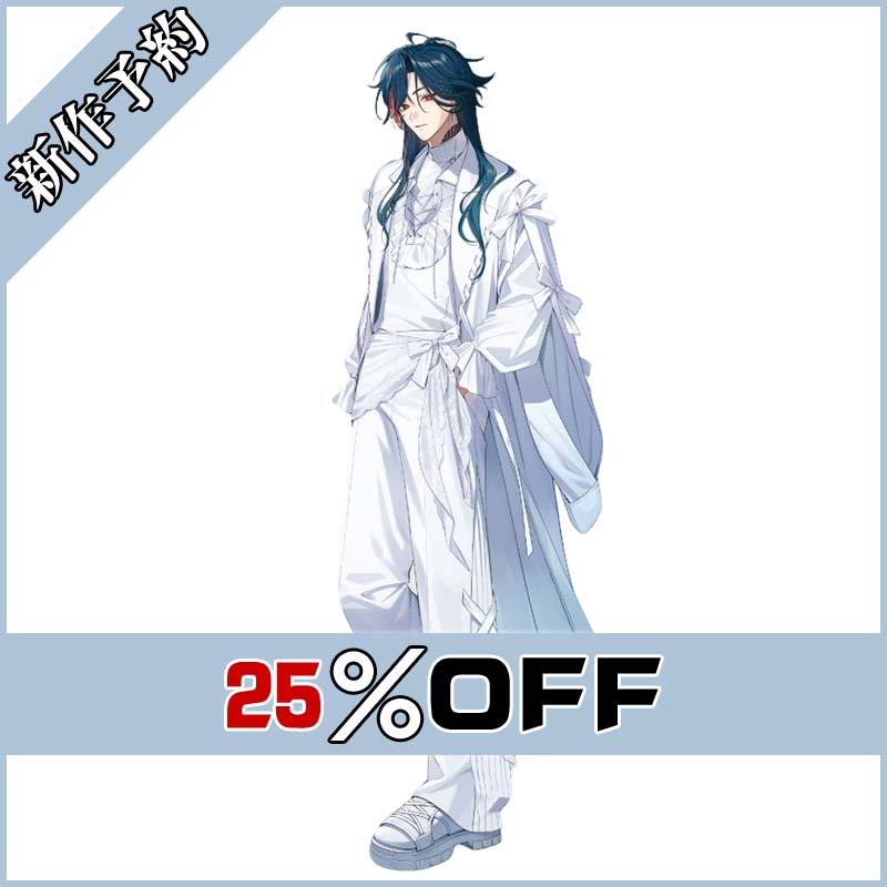 画像1: バーチャルYouTuber Vtuber 魁星 2nd Anniversary 白衣装 コスプレ衣装 新作予約 (1)