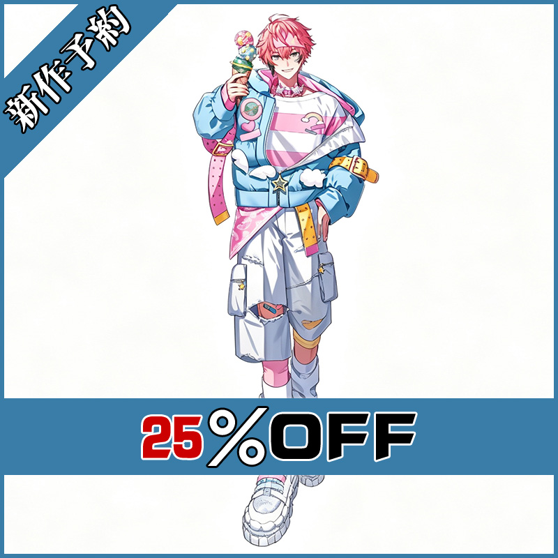 画像1: バーチャルYouTuber Vtuber 赤城 きゅんbro Pop'n Cloudy グッズ コスプレ衣装 新作予約 (1)
